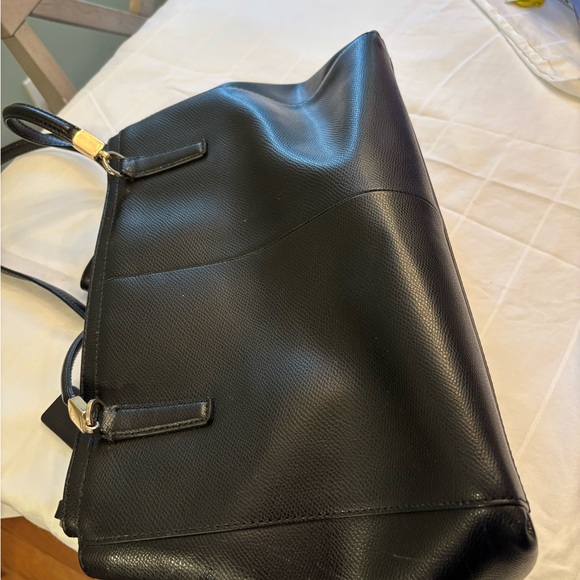 Coach Black Leather Carryall, Christie with Gold Accents - Picture 12 of 14